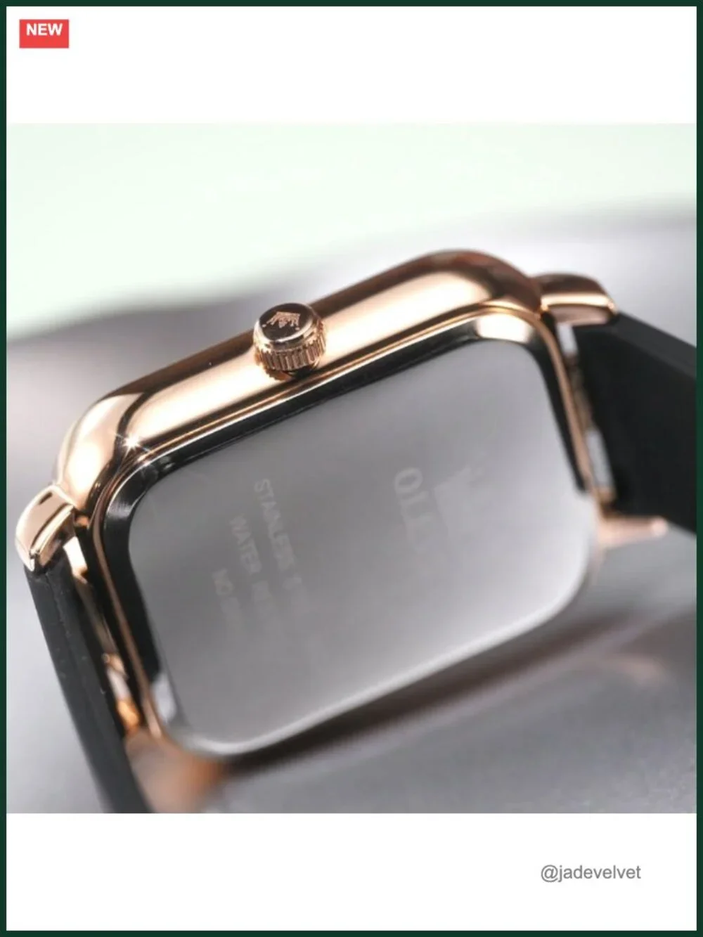 Quartz Wrist Watch Waterproof Silicone Band Square Luminous Minimalist Gift